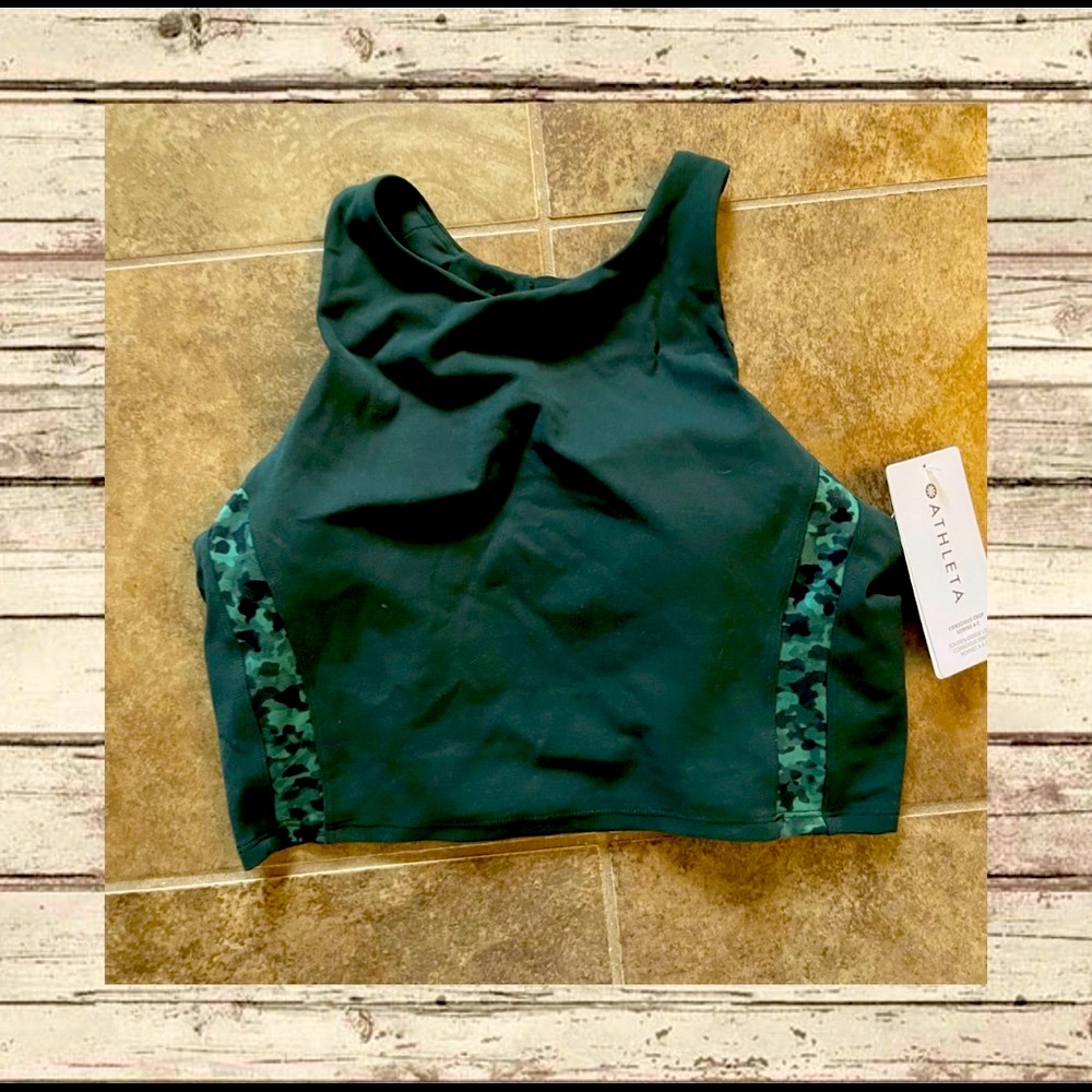 ATHLETA Conscious Crop Serene Seaweed snack/ sequoia NWT